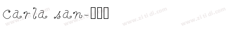 carla san字体转换